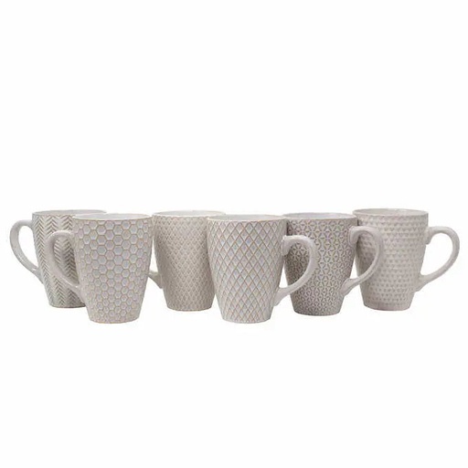[gb-mikasa-6pk-mugs-1786778] Gourmet Basics Stoneware Mugs 6-pack
