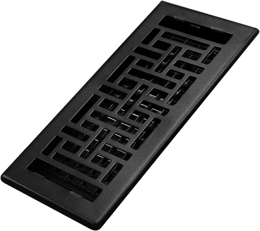 [mh-floor-registers-3-in-x-10] Manor House Brushed Nickel Black Floor Registers, 3-Pack 2222310