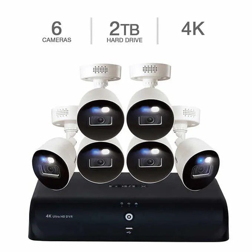 [lorex-4k-fusion-dvr-2609000] Lorex 4K Fusion DVR Wired Security System With Dual Warning Lights